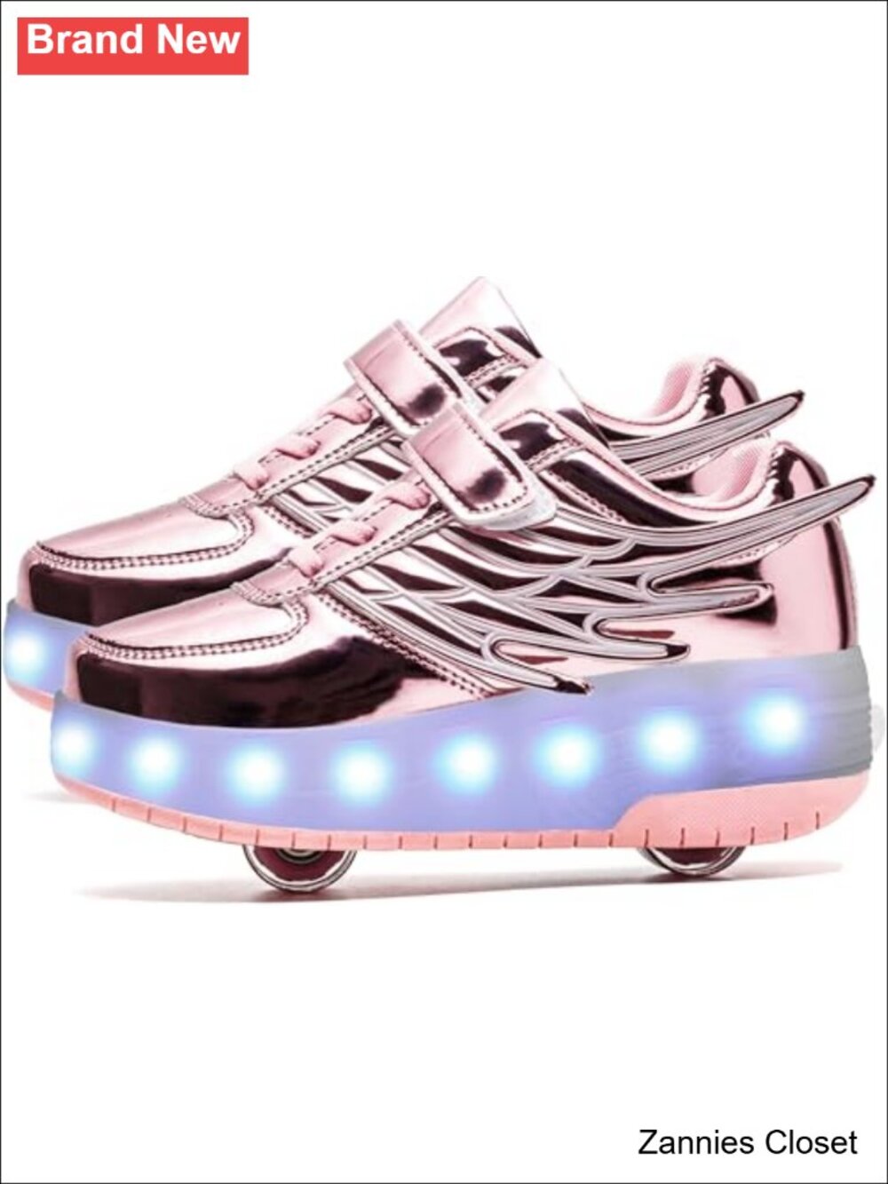 ✨ USB Rechargeable LED Light Up Roller Shoes Wheeled Skate Sneakers for Kids